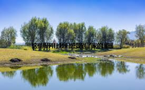 这些服务让我们感受到了家的温暖