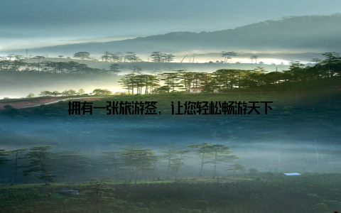 拥有一张旅游签, 让您轻松畅游天下